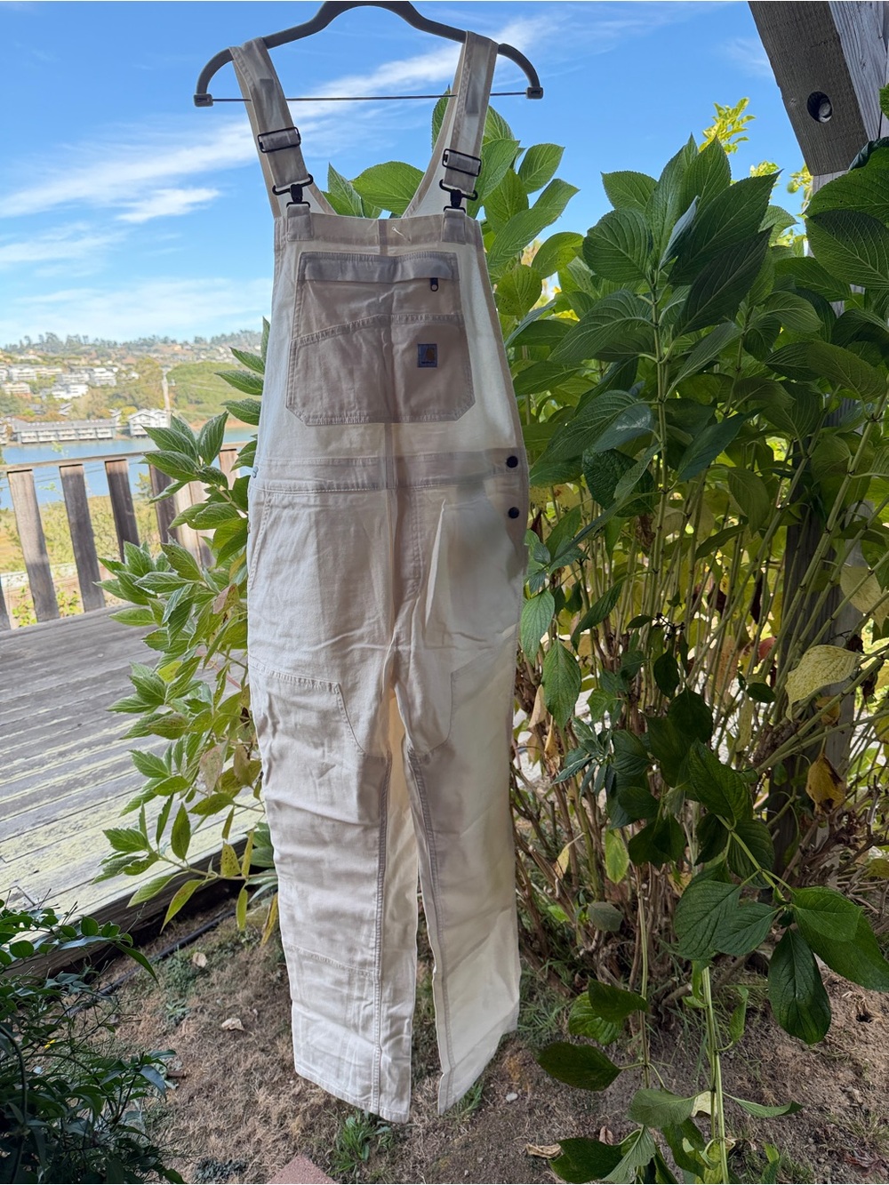Carhartt Rugged Flex Canvas Bib Overall Canvas Bib Overall M loose fit NWT